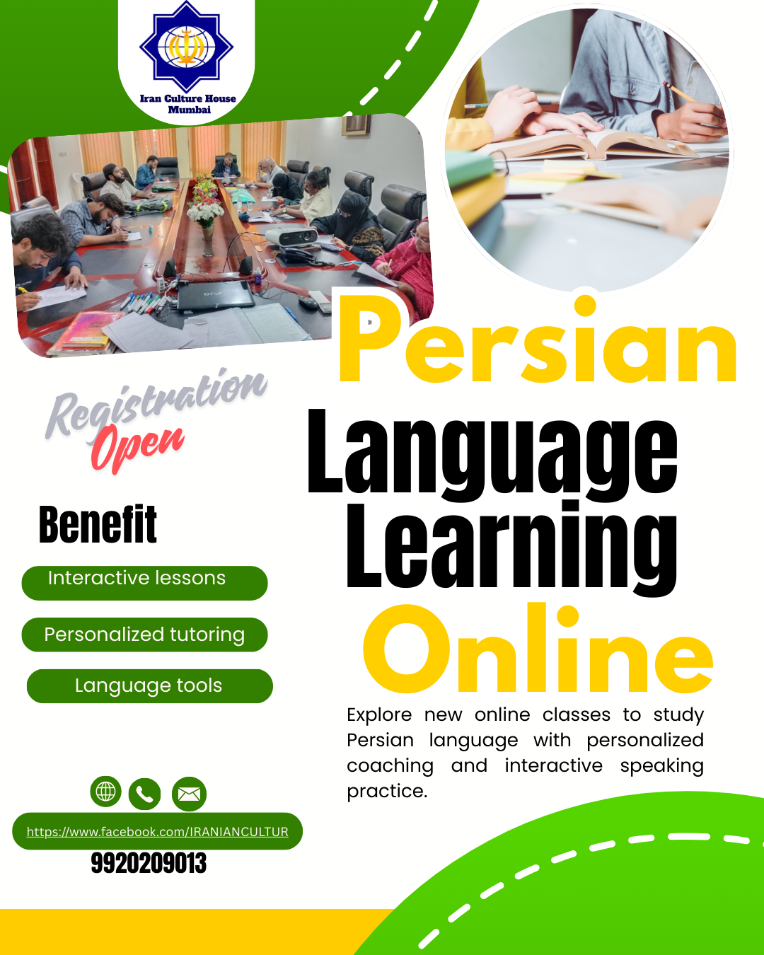 Launch of Online Elementary and Intermediate Persian Language and Literature Courses at the Iran Culture House in Mumbai with the Support of Saadi Foundation